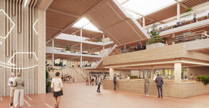 Innenraumperspektive Neubau RB Leipzig Geschäftsstelle | SHA Scheffler Helbich Architekten Innenraumperspektive Neubau RB Leipzig Geschäftsstelle | SHA Scheffler Helbich Architekten