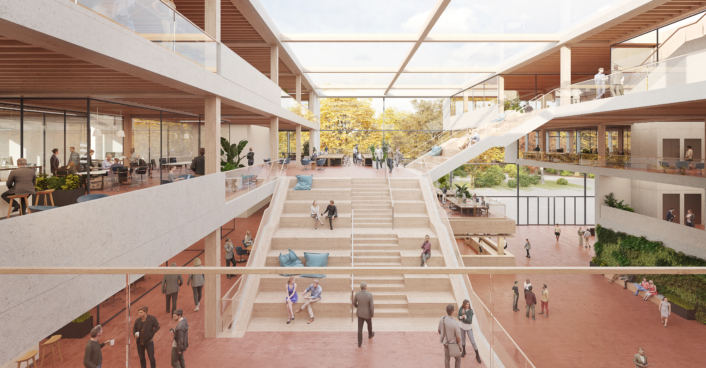 Innenraumperspektive Neubau RB Leipzig Geschäftsstelle | SHA Scheffler Helbich Architekten Innenraumperspektive Neubau RB Leipzig Geschäftsstelle | SHA Scheffler Helbich Architekten