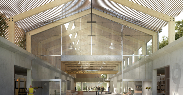 Innenraum Bildungscampus Bau in Geradstetten | SHA Scheffler Helbich Architekten Innenraum Bildungscampus Bau in Geradstetten | SHA Scheffler Helbich Architekten