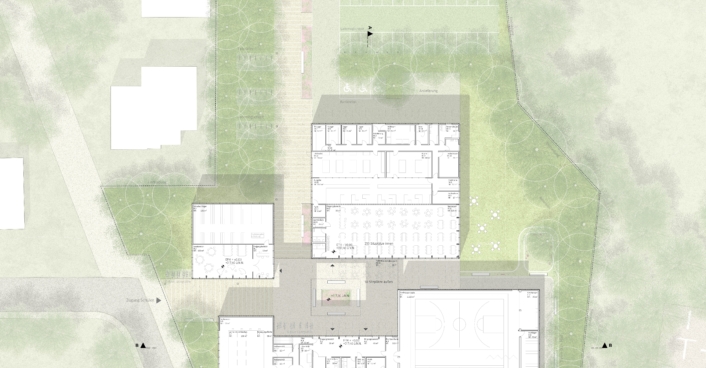Grundriss Schulzentrum Westerburg | SHA Scheffler Helbich Architekten
