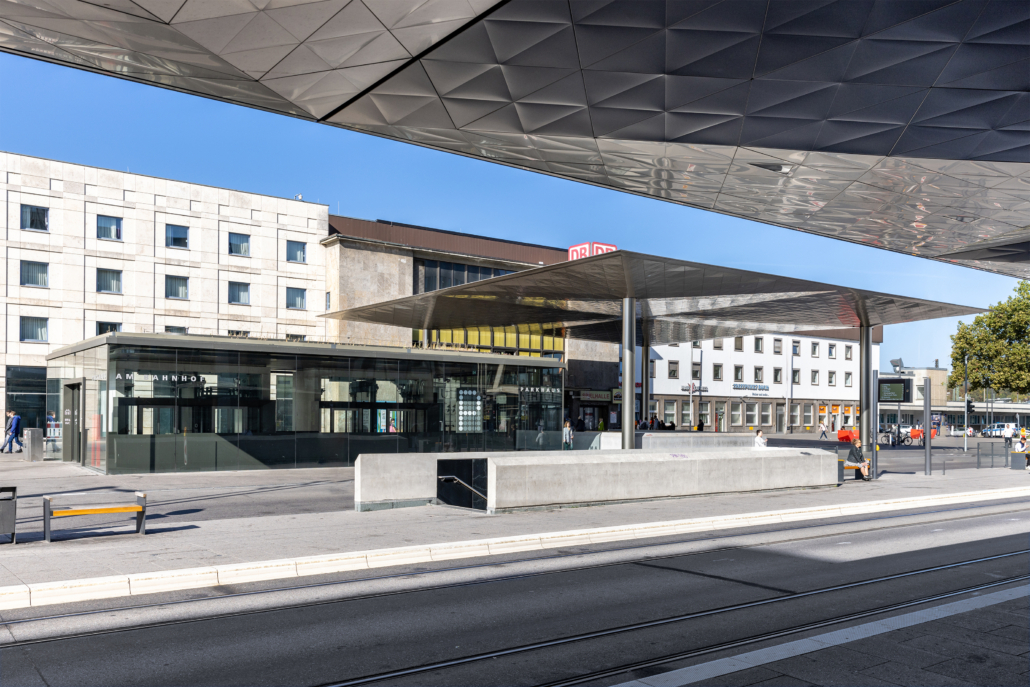 Vordächer Bahnhofsplatz Ulm | SHA Scheffler Helbich Architekten