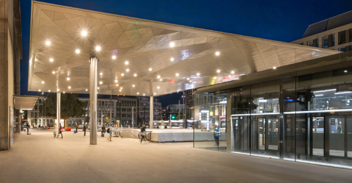 Vordächer Bahnhofsplatz Ulm | SHA Scheffler Helbich Architekten