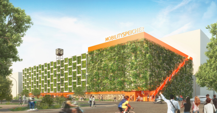 Quartiersgarage Mobilityspeicher im Hafenquartier Dortmund | SHA Scheffler Helbich Architekten