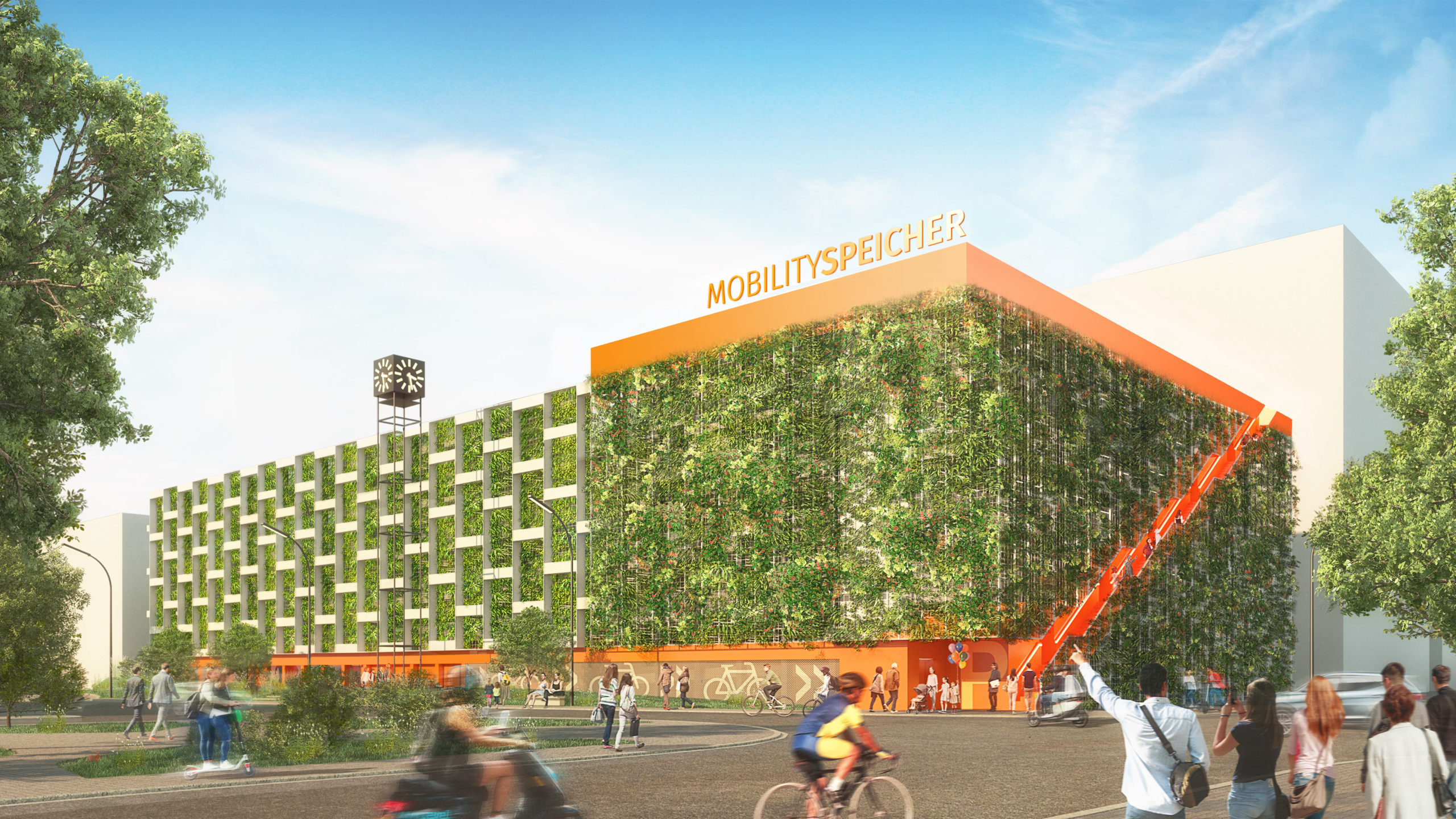 Quartiersgarage Mobilityspeicher im Hafenquartier Dortmund | SHA Scheffler Helbich Architekten