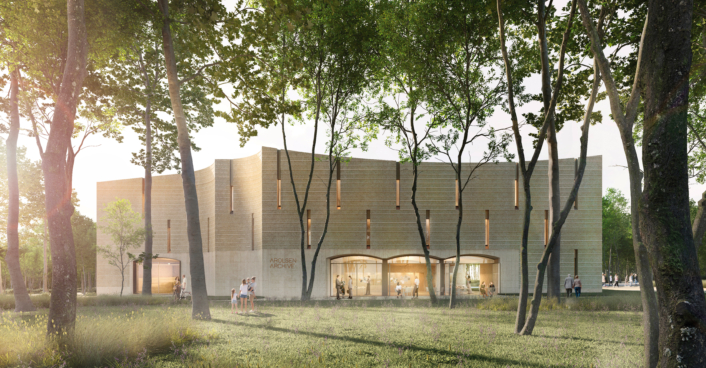 Außenraumperspektive Archivgebäude Arolsen | SHA Scheffler Helbich Architekten Außenraumperspektive Archivgebäude Arolsen | SHA Scheffler Helbich Architekten