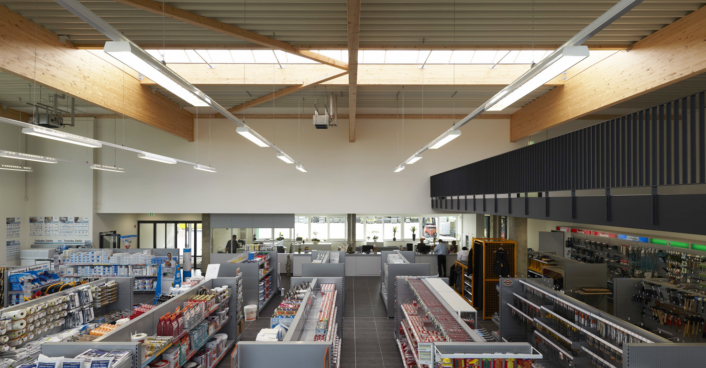 Baustoffe Geulen; Hagebau; Hallenbau; Industriegbäude SHA Scheffler Helbich Architekten Dortmund