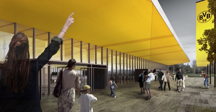 Eingang BVB Sporthalle Phoenix