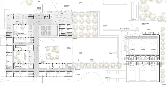 Grundriss EG Gesamtschule Elmshorn