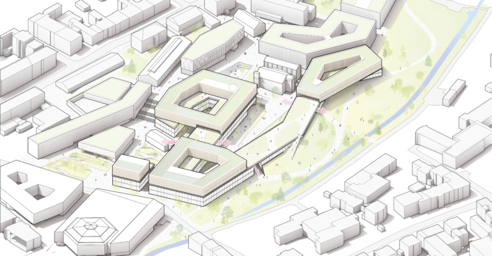 Axonometrie Universität Kassel | SHA Scheffler Helbich Architekten Axonometrie Universität Kassel | SHA Scheffler Helbich Architekten