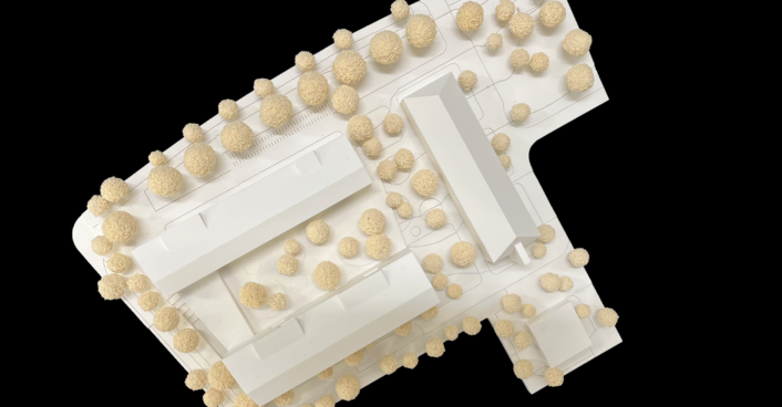 Modell Realisierungswettbewerb Direktionsgebäude der BImA in Rostock | SHA Scheffler Helbich Architekten