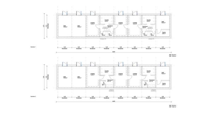Schultrakt Grundriss M 1 100