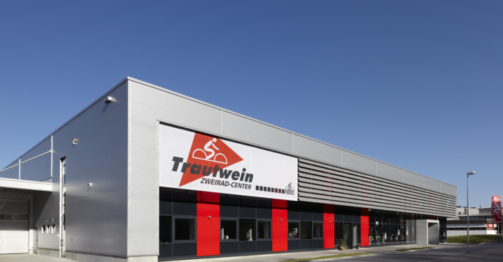 Zweiradcenter Trautwein, Fahrrad Center, Hallenbau; Industriegbäude SHA Scheffler Helbich Architekten Dortmund