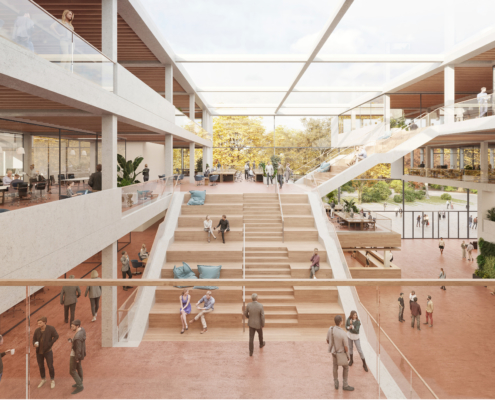 Innenperspektive Geschäftsstelle Leipzig | SHA Scheffler Helbich Architekten