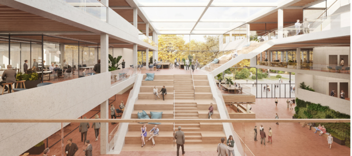 Innenperspektive Geschäftsstelle Leipzig | SHA Scheffler Helbich Architekten