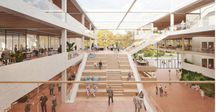 Innenperspektive Geschäftsstelle Leipzig | SHA Scheffler Helbich Architekten Innenperspektive Geschäftsstelle Leipzig | SHA Scheffler Helbich Architekten